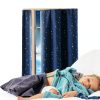 BGment Navy Blue Polyester Blackout Curtains for Kids-2