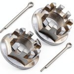 Caltric Metal Lock Nut Retainer Set for Honda-0