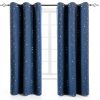 BGment Navy Blue Polyester Blackout Curtains for Kids-0
