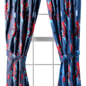 Kids Spiderman Polyester Drapes Jay Franco-0