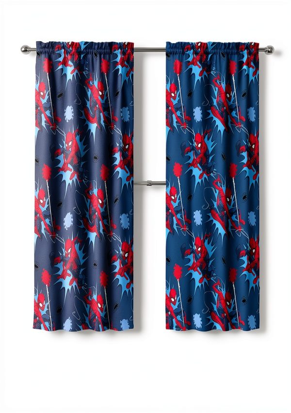 Kids Spiderman Polyester Drapes Jay Franco-1