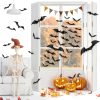 Ludilo Halloween Bats Decorations 100PCS Black PVC-5