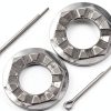 Caltric Metal Lock Nut Retainer Set for Honda-4