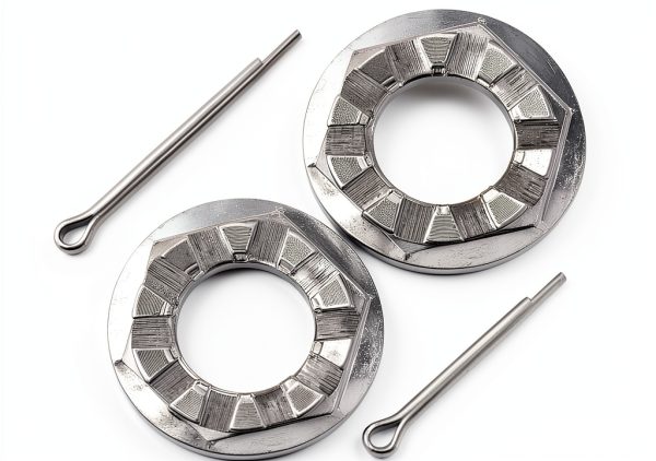 Caltric Metal Lock Nut Retainer Set for Honda-4