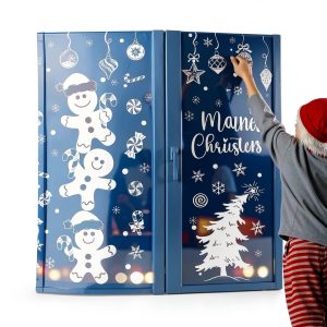 Christmas Gingerbread Window Clings by Sionoiur PVC Static-0