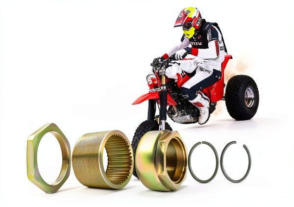GOLKNHA Gold ATV Axle Spindle Nut Retainer Metal Stainless-6