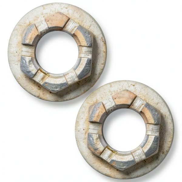 Caltric Alloy Steel Axle Castle Nut for Can-Am Commander-3