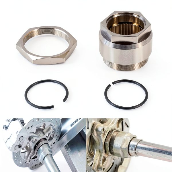 usvehj Stainless Steel Rear Axle Jam Sleeve Nut Clip for-0