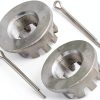 Caltric Metal Lock Nut Retainer Set for Honda-3