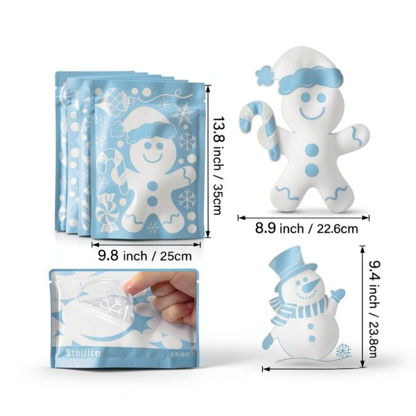 Christmas Gingerbread Window Clings by Sionoiur PVC Static-1
