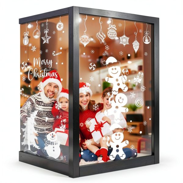 Christmas Gingerbread Window Clings by Sionoiur PVC Static-6