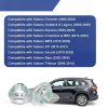 SevnYoko Axle Spindle Nut Retainer M12 Silver OEM Fit-2
