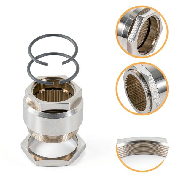 usvehj Stainless Steel Rear Axle Jam Sleeve Nut Clip for-4