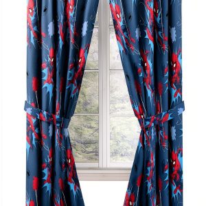 Kids Spiderman Polyester Drapes Jay Franco-0