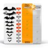 Ludilo Halloween Bats Decorations 100PCS Black PVC-7