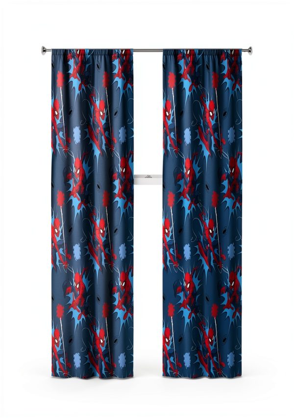 Kids Spiderman Polyester Drapes Jay Franco-1
