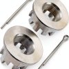 Caltric Metal Lock Nut Retainer Set for Honda-6