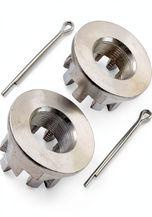 Caltric Metal Lock Nut Retainer Set for Honda-6