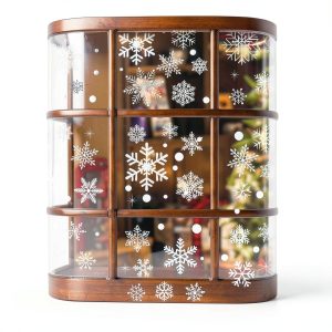 AOWDIAO White Snowflake Window Clings for Home-0