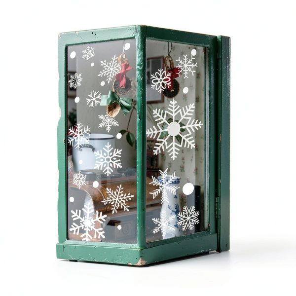 AOWDIAO White Snowflake Window Clings for Home-4