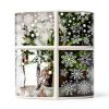 AOWDIAO White Snowflake Window Clings for Home-3