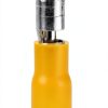 Crimp Connector 50Pcs Insulated Snap Terminal Set Yellow BORDSTRACT-6