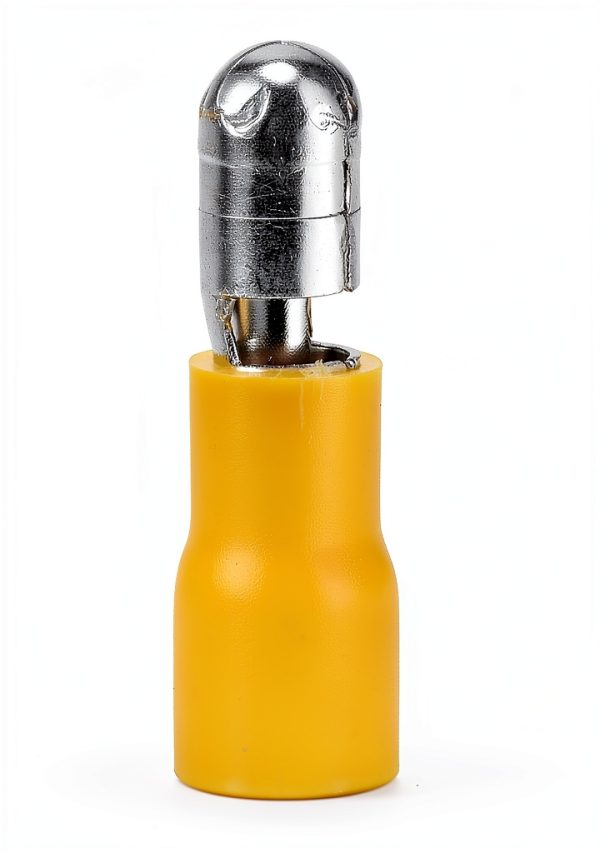 Crimp Connector 50Pcs Insulated Snap Terminal Set Yellow BORDSTRACT-6