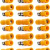 Crimp Connector 50Pcs Insulated Snap Terminal Set Yellow BORDSTRACT-8