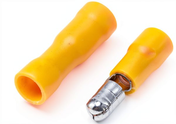 Crimp Connector 50Pcs Insulated Snap Terminal Set Yellow BORDSTRACT-7