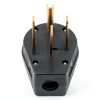 14-50P 50A 125/250V Blade Male Plug Walfront 4‑Prong Grounding-0