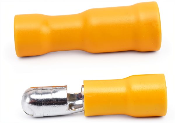Crimp Connector 50Pcs Insulated Snap Terminal Set Yellow BORDSTRACT-4