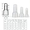 Garosa 100 Closed End Crimp Terminals Nylon Connectors for Car Audio-1