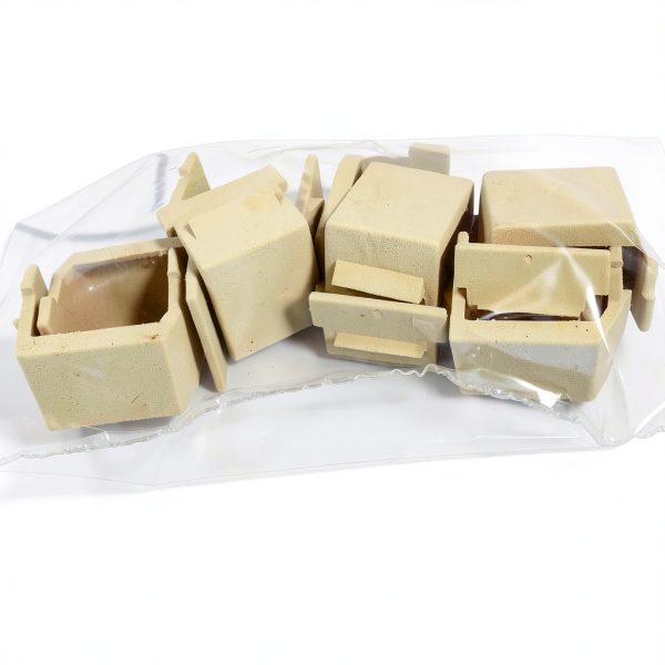 Hubbell SFBE10 Blank Keystone Insert, Plastic, Snap-On, No Ports (10 Pack), Electric Ivory-1