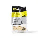 Hubbell SFBE10 Blank Keystone Insert, Plastic, Snap-On, No Ports (10 Pack), Electric Ivory-0