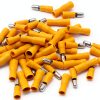 Crimp Connector 50Pcs Insulated Snap Terminal Set Yellow BORDSTRACT-5